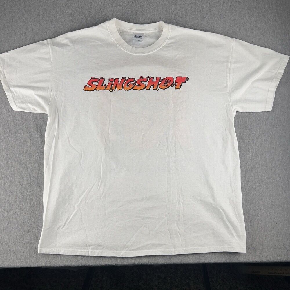 Slingshot Amusement Park Ride Florida USA Mens T-Shirt XL White Short Sleeve